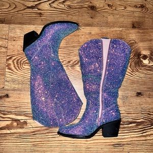 Like new glitter cowboy boots